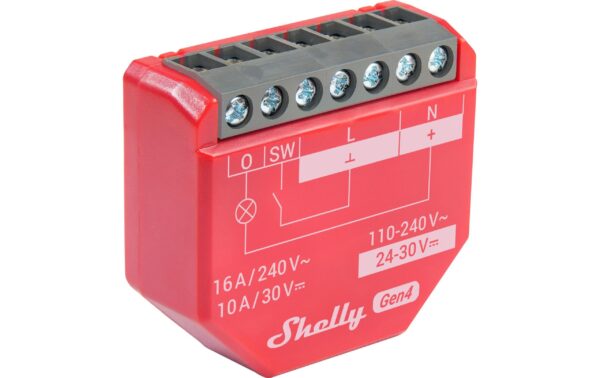 Shelly 1PM Gen4 WLAN Schaltaktor, 16 A, Bluetooth, Matter