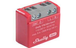 1866322 - Mediatech Shelly 1PM Mini Gen4 WiFi-Switch WLAN Schalt-Messaktor, 8 A, Bluetooth