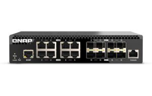 QNAP QSW-M3216R-8S8T, Management Switch 16-Port 10GbE SFP+/RJ-45, half-rack. design