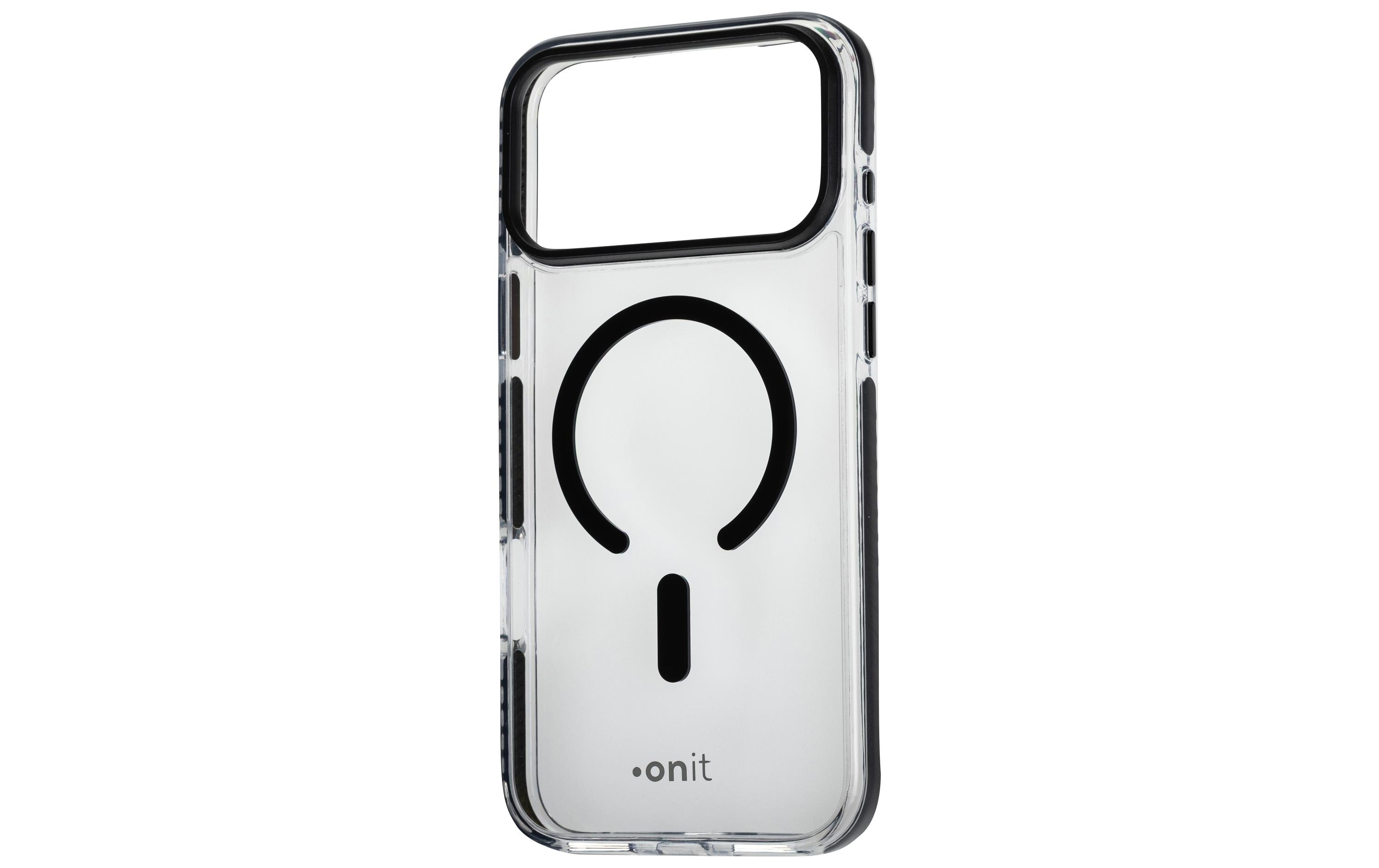onit Back Cover Mill.Std. iPhone 17 pro Max transp.schw / Magsafe / Mill.Std.3m / GRS kaufen Schweiz | Mediatech.ch