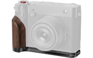 SmallRig L-Shape Plate with Wooden Handle for FUJIFILM GFX100RF (Black)