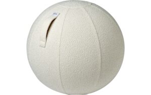 VLUV Sitzball BOL DIVA Bouclé Weiss. Ø 60-65cm, Weiss