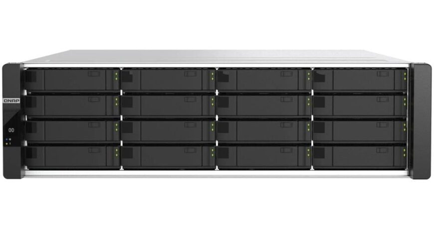QNAP NAS ES1686dc-R2-2142IT-128G, 16-bay 3U Rack, redundante PSU, Xeon 8-C,128GB RAM
