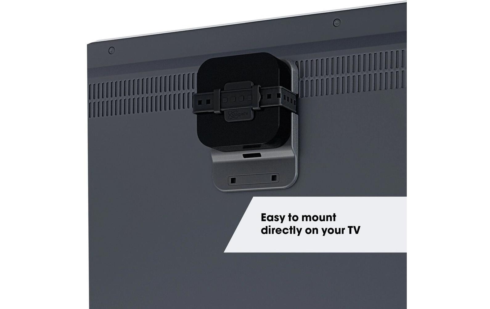 1870302_1 - Mediatech Vogels Medienbox Halterung TVA 6400 für Wand, TV, Halterung hinter TV, schwarz