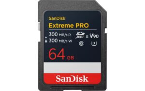 SanDisk SDXC Card Extreme PRO UHS-II 64GB lesen 300MB/sec, schreiben 300MB/s