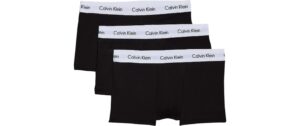 Calvin Klein 3P Low Rise Trunk Black, M