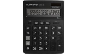 Olympia Tischrechner LCD 416 Batterie- und Solarbetrieb