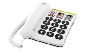 Doro PhoneEasy 331PH weiss Senioren Tischtelefon mit Fototasten kaufen Schweiz | Mediatech.ch