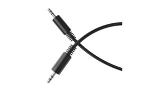 HDSupply 3.5mm Audio Klinken-Kabel, 2.5m schwarz, Stereo, Stecker - Stecker