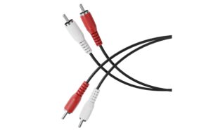 HDSupply 2x Cinch Stereo Audio Kabel, 1.5m schwarz, Stereo, Stecker - Stecker