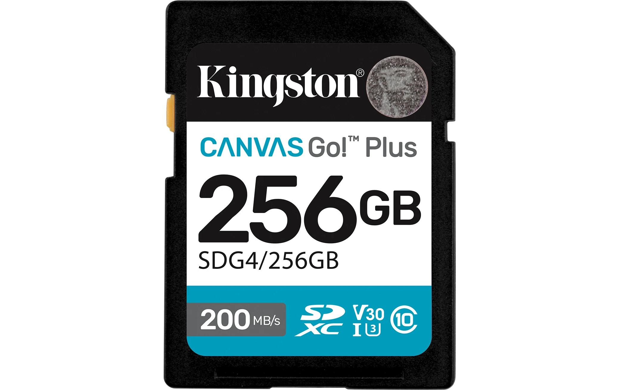 Kingston Canvas Go! Plus SDXC Card 256GB UHS-I U3, les. 200MB/s, schr. 160MB/s kaufen | Mediatech.ch