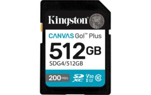 Kingston Canvas Go! Plus SDXC Card 512GB UHS-I U3, les. 200MB/s, schr. 160MB/s kaufen | Mediatech.ch