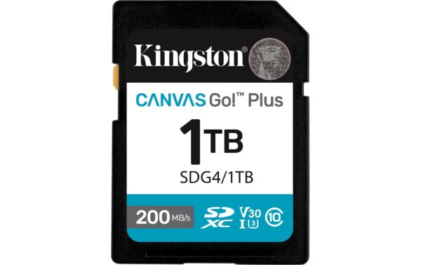 1873877 - Mediatech Kingston Canvas Go! Plus SDXC Card 1TB UHS-I U3, les. 200MB/s, schr. 160MB/s kaufen | Mediatech.ch