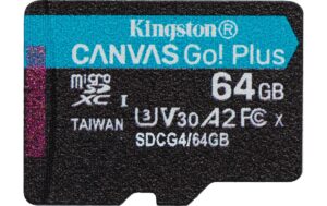 Canvas Go! Plus microSDXC Card 64GB UHS-I U3,les. 200MB/s,schr. 70MB/s, no Apt.