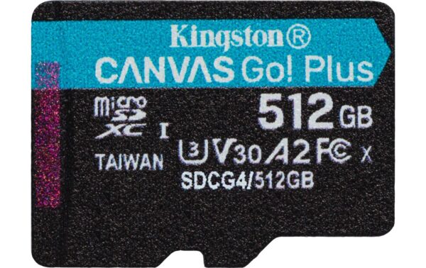 Canvas Go! Plus microSDXC Card 512GB UHS-I U3,les. 200MB/s,schr. 160MB/s