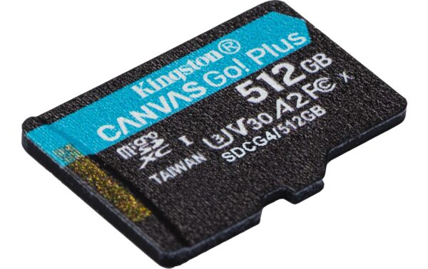 Canvas Go! Plus microSDXC Card 512GB UHS-I U3,les. 200MB/s,schr. 160MB/s