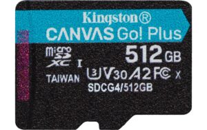 Canvas Go! Plus microSDXC Card 512GB UHS-I U3,les. 200MB/s,schr. 160MB/s,no Apt.