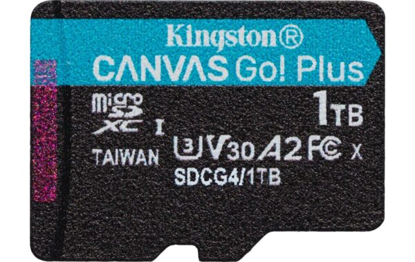 Canvas Go! Plus microSDXC Card 1TB UHS-I U3,les. 200MB/s,schr. 160MB/s,no Apt.