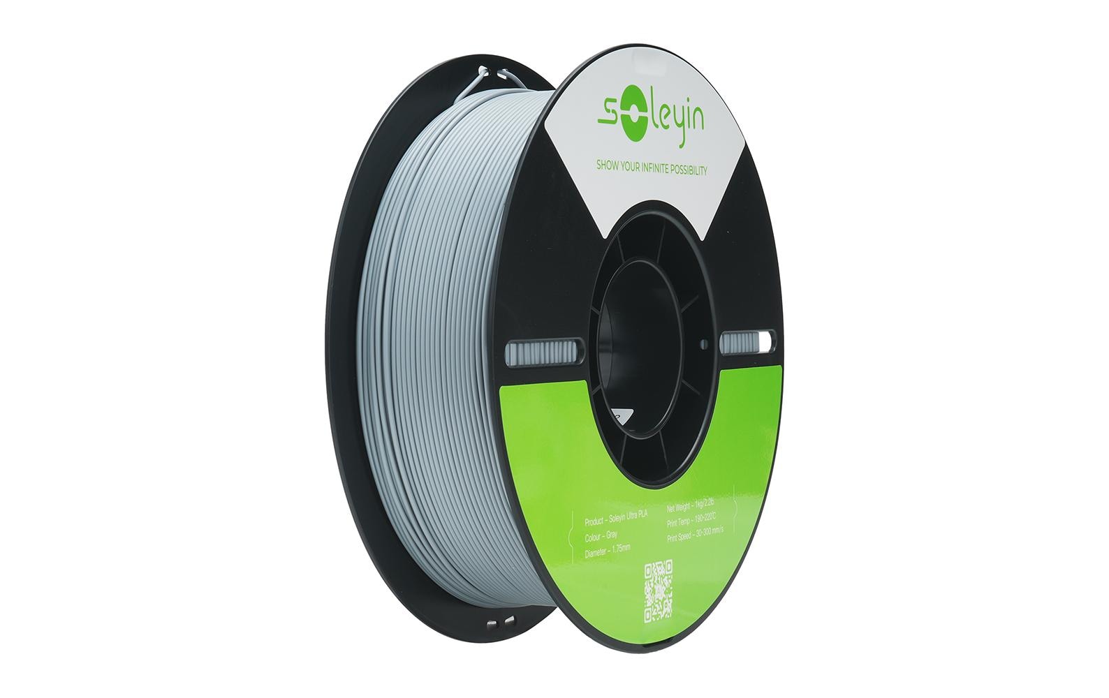 Creality Filament Soleyin Ultra-PLA Grau 1.75mm PLA Filament