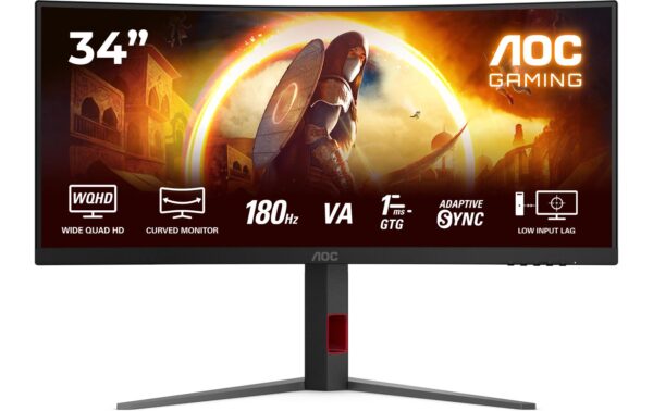 AOC Monitor CU34G4 VA Curved, 180 Hz, HDMI, DP, HV kaufen Schweiz | Mediatech.ch