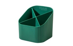 HAN Stifteköcher KARMA 4 Fächer, recyceltes Material, grün