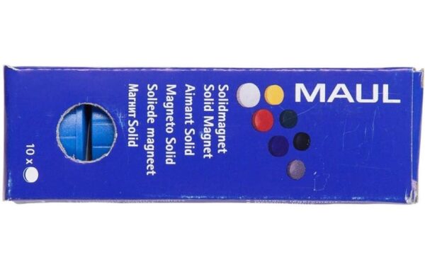 MAUL Magnete solid, 10 Stk Ø 32 mm, blau