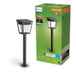 Philips Outdoor Sockelleuchte Solar Nissa 3000K, 1.8W, IP44