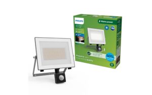 Philips Ultra-Efficient Flutlicht Lois 24W, 3000K, 4450lm, IP65, Bewegungssensor