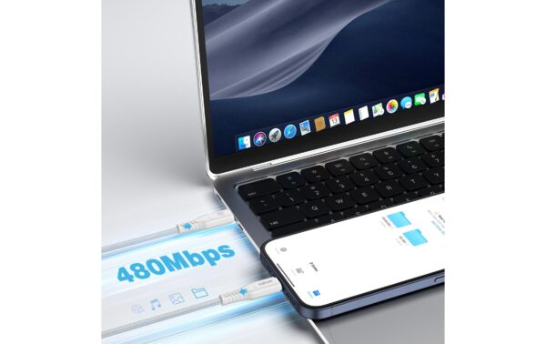 USB-C Kabel PremiumCord 60W 1,5m , weiss