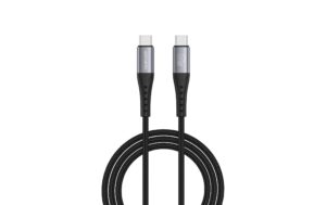 USB-C Kabel PrimeCord 60W 1,5m, schwarz gun
