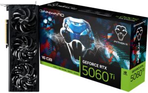 Gainward RTX5060 Ti Pyth III 16GB GDDR7 GeForce RTX5060 Ti, 3x DP, 1x HDMI