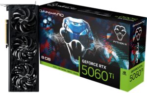 Gainward RTX5060 Ti Pyth III 8GB GDDR7 GeForce RTX5060 Ti, 3x DP, 1x HDMI