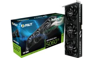 Palit RTX5060Ti Infinity 3 16GB GDDR7 GeForce RTX5060 Ti, 3x DP, 1x HDMI