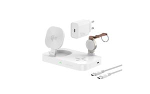 4SMARTS Qi2 Ladestation Trident inkl. Apple Watch Charger, weiss