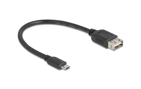 1880350 - Mediatech Delock USB2.0 Kabel EASY USB A-MicroB, 0.2m EASY USB, beidseitig einsteckbar, schwarz kaufen Schweiz | Mediatech.ch