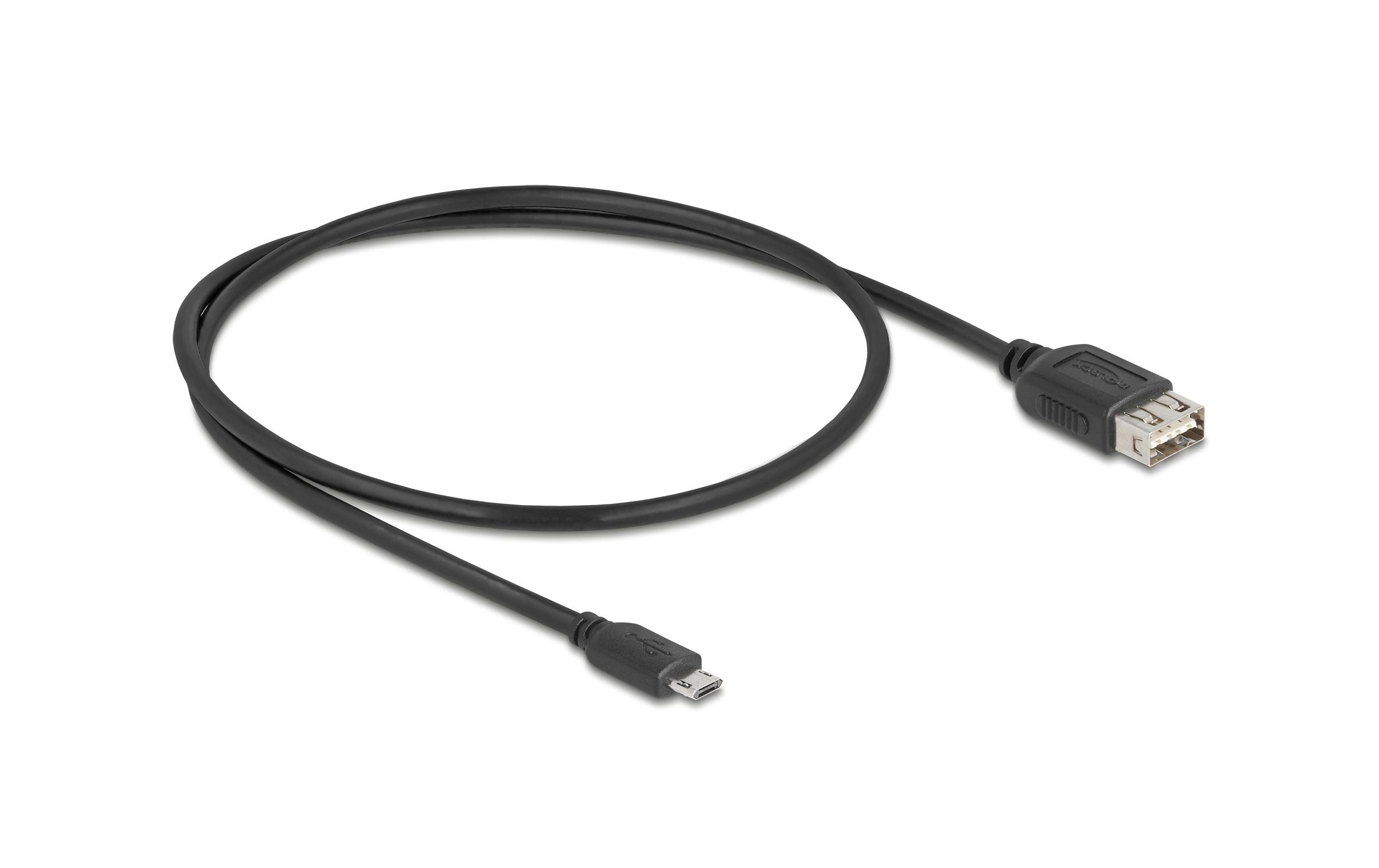 1880351 - Mediatech Delock USB2.0 Kabel EASY USB A-MicroB, 0.5m EASY USB, beidseitig einsteckbar, schwarz kaufen Schweiz | Mediatech.ch