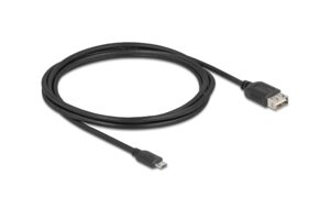 1880353 - Mediatech Delock USB2.0 Kabel EASY USB A-MicroB, 2.0m EASY USB, beidseitig einsteckbar, schwarz kaufen Schweiz | Mediatech.ch
