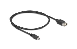 Delock USB2.0 Kabel EASY USB A-MiniB, 0.5m USB-A Seite beidseitig einsteckbar, schwarz kaufen Schweiz | Mediatech.ch