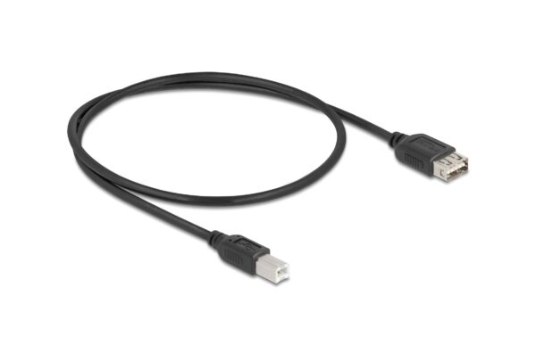 Delock USB2.0 Kabel EASY USB A-B, 0.5m USB-A Seite beidseitig einsteckbar, schwarz