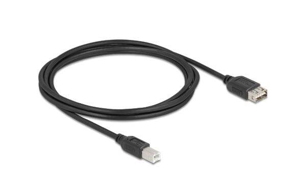 1880365 - Mediatech Delock USB2.0 Kabel EASY USB A-B, 2.0m USB-A Seite beidseitig einsteckbar, schwarz