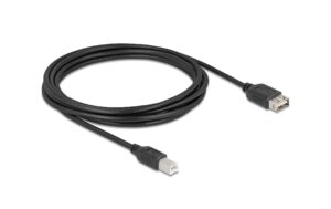 Delock USB2.0 Kabel EASY USB A-B, 3.0m USB-A Seite beidseitig einsteckbar, schwarz
