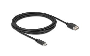 1880372 - Mediatech Delock USB2.0 Kabel EASY USB C-A, 3.0m EASY USB, beidseitig einsteckbar, schwarz kaufen Schweiz | Mediatech.ch