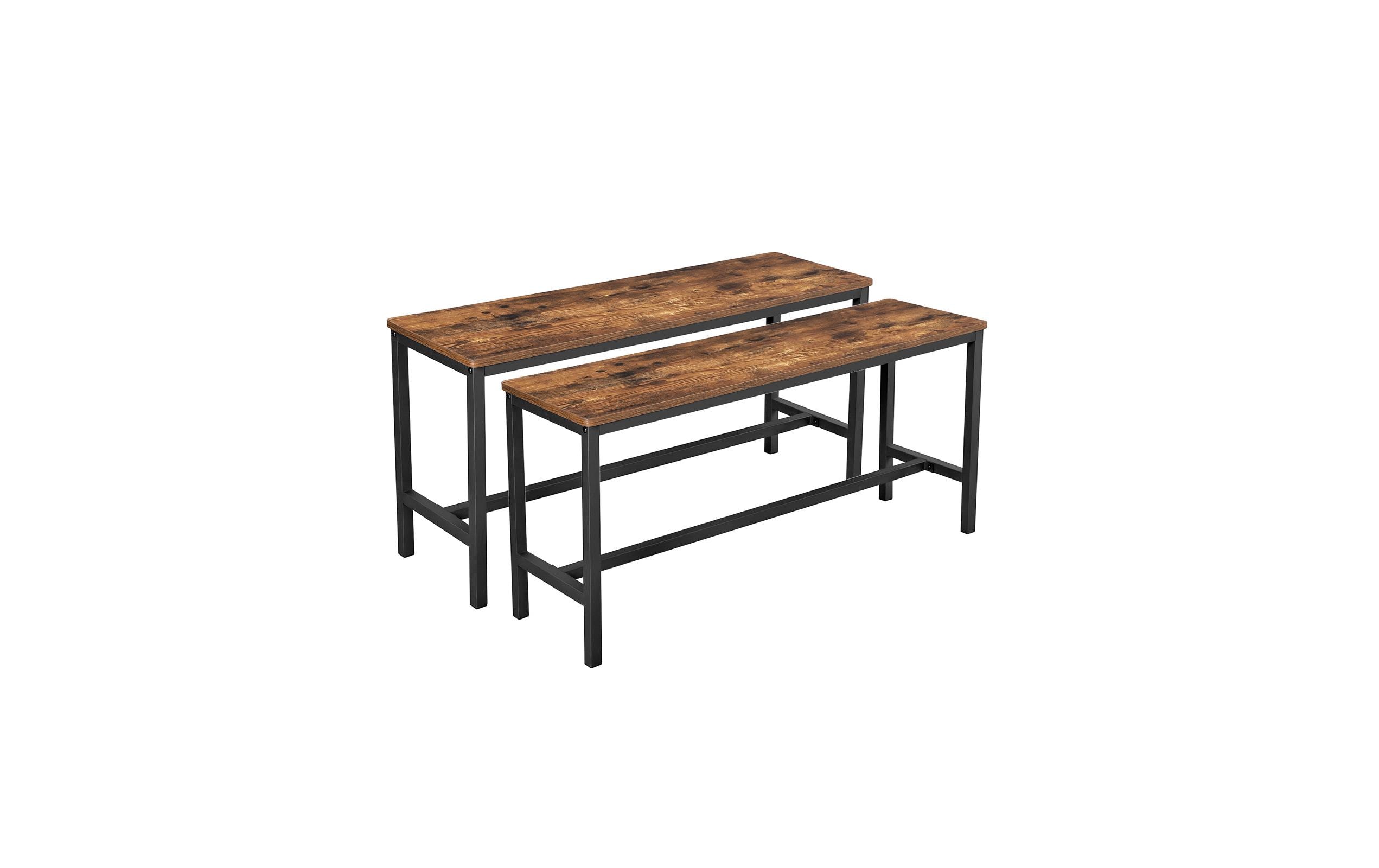 Vasagle Sitzbänke, 2er Set 108x32.5x50 cm (BxTxH), Holz, Stahl kaufen Schweiz | Mediatech.ch