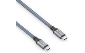 Sonero USB-C - USB-C Ladekabel, 100W, 2.0m Nylon Mantel, USB 2.0, 480Mbps
