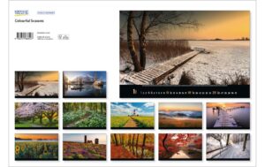 Korsch Verlag Bildkalender Colorful Seasons 2026, 58x39cm