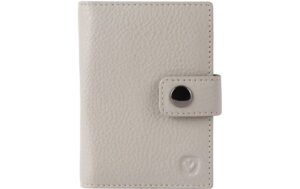 Valenta Card Wallet, Leather - Standard MagSafe, Off-White