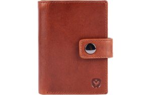 Valenta Card Wallet, Leather - Luxe MagSafe, Cognac