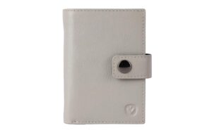 Valenta Card Wallet, Leather - Luxe MagSafe, Off-White