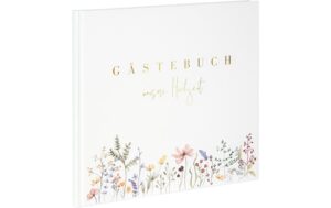 Goldbuch Hochzeitsgästebuch Blütenliebe Grösse: 24.5x22.5 cm, 100 Seiten Illustr.