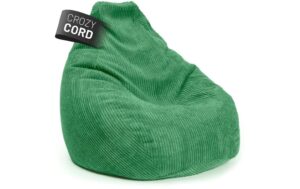Lumaland Gaming-Sitzsack Cord 350l gruen 350 Liter, 200x135cm, Waschbar